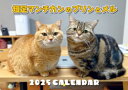 【予約販売】 短足マンチカンのプリンとメル 2025年 壁掛け カレンダー KK25290(3)
