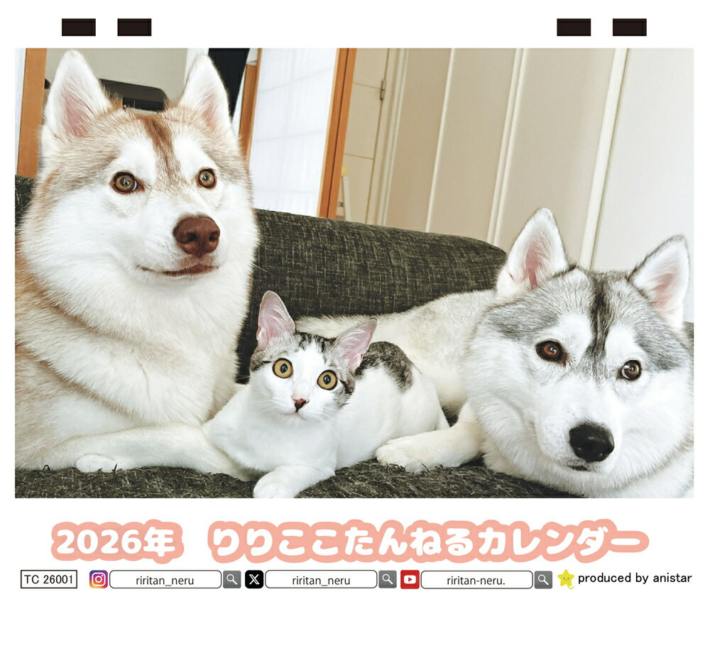 【予約販売】 りりここたんねる 2026年 卓上カレンダー TC26206
