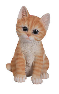 【送料無料】猫　ネコ　キャット　置物　ペットパルジンジャーvivid arts pet pals ginger kitten resin ornament