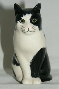 【送料無料】猫　ネコ　キャット　置物　ウズラ＃バーニー＃；＃quail ceramics animal figure moggie cat 034;barney034; 3034; 742