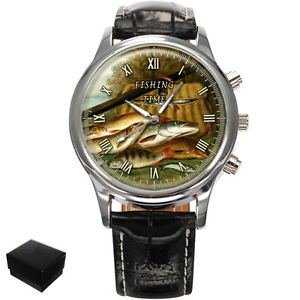 【送料無料】腕時計　ウォッチフィッシャーマンズメンズfishing time fishermans mens wrist watch gift engraving