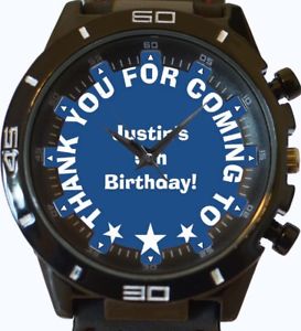【送料無料】腕時計　ウォッチパーティーバッグテキストthank you birthday party bag insert name short text trendy wrist watch