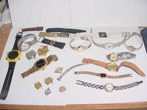 【送料無料】腕時計　ウォッチメンズレディースビンテージロット18 mixed menswomens used wristwatches selling as 1 lot asis selectvintage