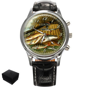 【送料無料】腕時計　ウォッチフィッシャーマンズメンズfishing time fishermans mens wrist watch gift engraving