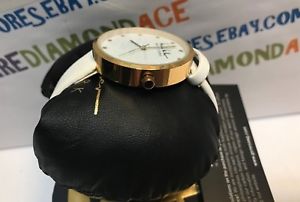 【送料無料】腕時計　ウォッチニコールミラーニューヨークブランドウォッチnicole miller york womens white leather 35mm watch ny50246001 brand