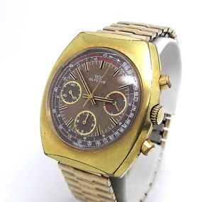 【送料無料】腕時計　ウォッチヴィンテージグリシンスイスタキメーターvintage glycine 4456 swiss hand winding chronopraph tachymeter watch vx 7736