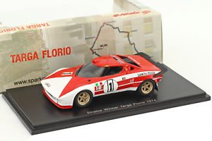 【送料無料】模型車　モデルカー　スポーツカーランチア＃タルガフロリオスパークlancia stratos hf 1 aballestrieri winner targa florio 1974 143 spark