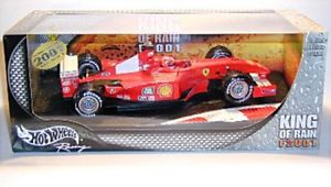 【送料無料】模型車　モデルカー　スポーツカーフェラーリミハエルシューマッハーフォーミュラシーズンking of rain ferrari f 2001 with michael schumacher nr1 formula 1 season 2001