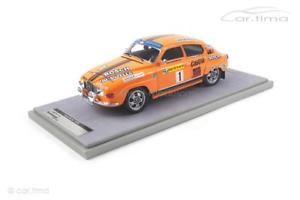 【送料無料】模型車　モデルカー　スポーツカーラリースウェーデンsaab 96 v4 rally sweden 1975 blomqvistsylvan 1 of 75 tecnomodel 118