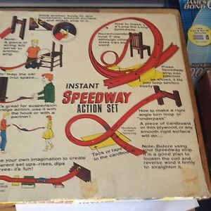 【送料無料】模型車　モデルカー　スポーツカーマルクススピードウェイアクションセットmarx speedway action set rare