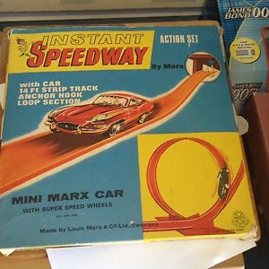 【送料無料】模型車　モデルカー　スポーツカーマルクススピードウェイアクションセットmarx speedway action set rare