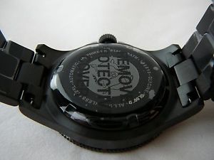 【送料無料】グリシンサブケースブレスレットインデックスnuovo glycine combat sub 42 gl0080, cassa e bracciale pvd nero, indici rossi