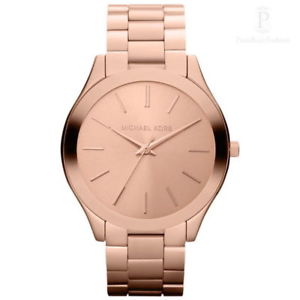【送料無料】クロックミハエルスリムスチールボックスピンクゴールドorologio michael kors slim runway mk3197 acciaio oro rosa con box e garanzia