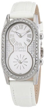 【送料無料】アテナクオーツアナログブラックesprit athena orologio da polso al quarzo, analogico, donna, pelle, nero