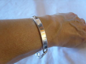 【送料無料】ブレスレット　アクセサリ—　ブレスレットシルバーアイデンティティビンテージグラムリンクbracelet silver identity vintage 178 grams sterling silver id chunky curb link