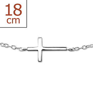 【送料無料】ブレスレット　アクセサリ—　スターリングシルバークロスブレスレット925 sterling silver cross bracelet