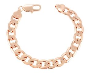 【送料無料】ブレスレット ktkローズゴールドリンクブレスレットクリスマス14 kt 14k rose gold filled 13 mm cordolo link 97 bracciale venduto 565 natale b303rg