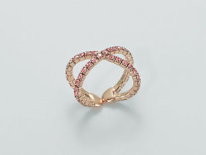 【送料無料】ブレスレット　リングピンクピンクanello kiara donna ottone rosa e strass rosa ref klid2506r