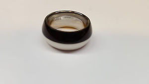 【送料無料】ブレスレット ステンレススチールスチールスチールエスプリリングブラックホワイトesprit anello in acciaio inox steel acciaio 60 19 mm emaliert nero bianco