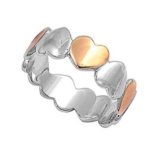 【送料無料】ブレスレット リングargento sterling matrimonio amp; anello di fidanzamento anello bicolore
