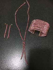 【送料無料】ブレスレット　イヤリングネックレスブレスレットインフルエンザスワロフスキーorecchini collana bracciale donna simil swarovski