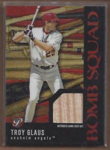 【送料無料】スポーツ メモリアル カード 2003トップスtg1トロイグラウスバット2003 topps pristine bomb squad relics tg1 troy glaus bat