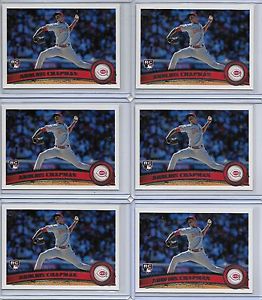 【送料無料】スポーツ　メモリアル　カード　＃ listinglot of 10 2011 topps aroldis chapman rc 110