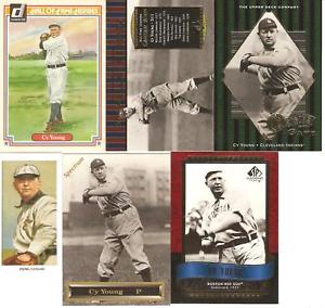 【送料無料】スポーツ　メモリアル　カード　カードサイヤングベースボールカードロット listing6 card cy young baseball card lot 129