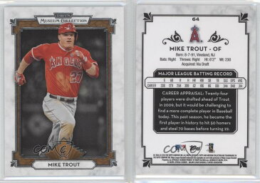 【送料無料】スポーツ　メモリアル　カード　コレクション＃マイクトラウトロサンゼルスエンジェルカード2014 topps museum collection copper 64 mike trout los angeles angels card