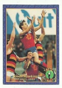 【送料無料】スポーツ　メモリアル　カード　1994aflカゼーリーclassics fitzroy simon hawking 62card 1993ポスト1994 afl select cazaly classics fitzroy simon hawking 62 card 19