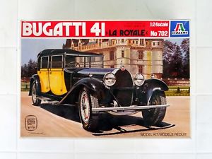 【送料無料】模型車　モデルカー　スポーツカー　ブガッティラロワイヤルbugatti 41 la royale car set n702 anni 80 italeri