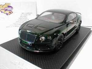 【送料無料】模型車　モデルカー　スポーツカー　リアルベントレーコンチネンタルalmost real 430405 bentley continental gt3r bj2015 cumbrian grnchina 143