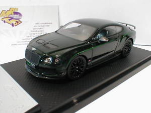 【送料無料】模型車　モデルカー　スポーツカー　リアルベントレーコンチネンタルalmost real 430405 bentley continental gt3r bj2015 cumbrian grnchina 143