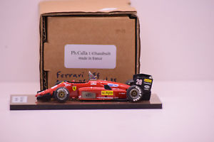 【送料無料】模型車　モデルカー　スポーツカー　フェラーリブラジル＃アセンブリferrari 156 gp brazil 1985 28 r arnoux tameo 143 montage ph calla