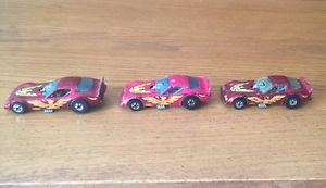 【送料無料】模型車　モデルカー　スポーツカー　ポンティアックトランスダイカストホットホイールロットhot wheels lot of 3 pontiac firebird trans am funny car 1977 diecast 164