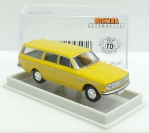 【送料無料】模型車　モデルカー　スポーツカー　ボルボステーションワゴンマスタードイエローbrekina nr29450 volvo 145 kombi senfgelb ovp