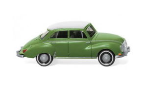 【送料無料】模型車　モデルカー　スポーツカー　ターミナルサロンモデルカーdkw limousine 1958 maigrn mit weiem dach wiking 012001 spur h0 187 modellauto