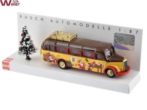 【送料無料】模型車　モデルカー　スポーツカー　ブッシュメルセデスベンツバスクリスマスbusch 41000114 mercedes benz o3500 weihnachtsbus 2017 h0 187 neu amp; ovp