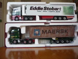 【送料無料】模型車　モデルカー　スポーツカー　corgi 150 eddie stobart actros reefer w carters daf 105 container maersk neu