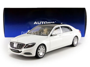 【送料無料】模型車　モデルカー　スポーツカー　メルセデスベンツマイバッハクラスautoart 118 mercedesbenz maybach s klasse s600 2015 76291