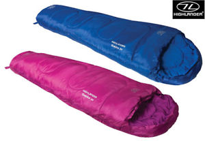 【送料無料】キャンプ用品　ハイランダージュニアキッズママキャンプhighlander sleepline junior childrens kids boys girls mummy camping sleeping bag