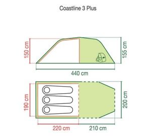 【送料無料】キャンプ用品　コールマン3マン2トンネルテントcoleman coastline 3 man 2 room tunnel tent