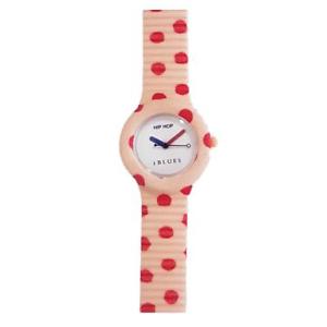 【送料無料】orologio hip hop iblues hwu0543 32mm silicone rosa bianco pois