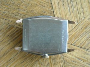 【送料無料】goldplated rectangular bulova cal 10bx for parts