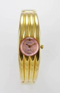 【送料無料】charles delon watch womens pink stainless steel gold battery easy read quartz