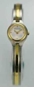 【送料無料】folio by relic womens stainless gold silver white battery quartz round watch