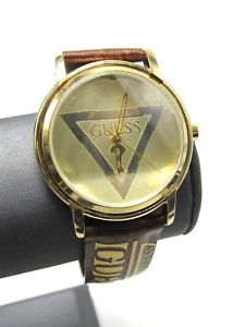 ̵guess inc 1996 gold tone watch runs mo5405