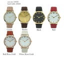 【送料無料】 mens round fashion leather wrist watch 43mm(2)