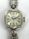 【送料無料】vintage bulovo wrist watch, 10k rgp bezel, silver tone, r395248 broken