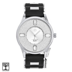 【送料無料】hip hop mens techno silver plated bling iced out watches wr 8405 sbk 【送料無料】hip hop mens techno silver plated bling iced out watches wr 8405 sbk